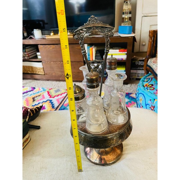 SOLD | Antique Victorian Silver Table Set - Picture 3 of 11